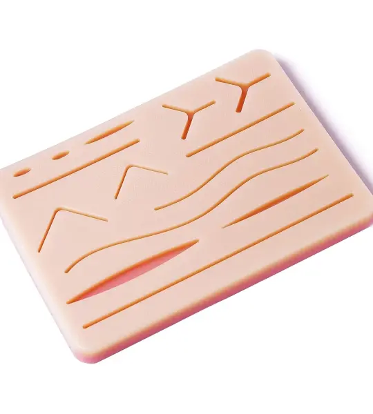 Suturing Pad With 14 Pre-Cut Wounds And 3 Mesh Layers, Reusable And Durable